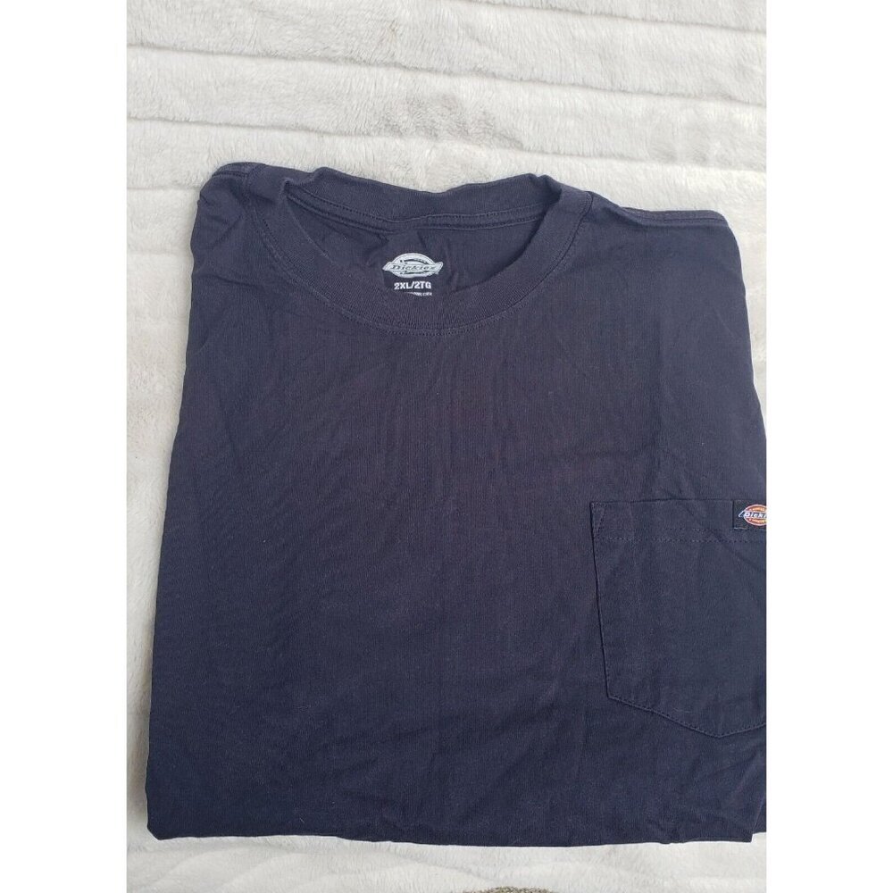 Dickies Men's Sz 2XL Jersey T-Shirt 50/50 Heavyweight Short Sleeve Pocket Crew - Picture 2 of 3